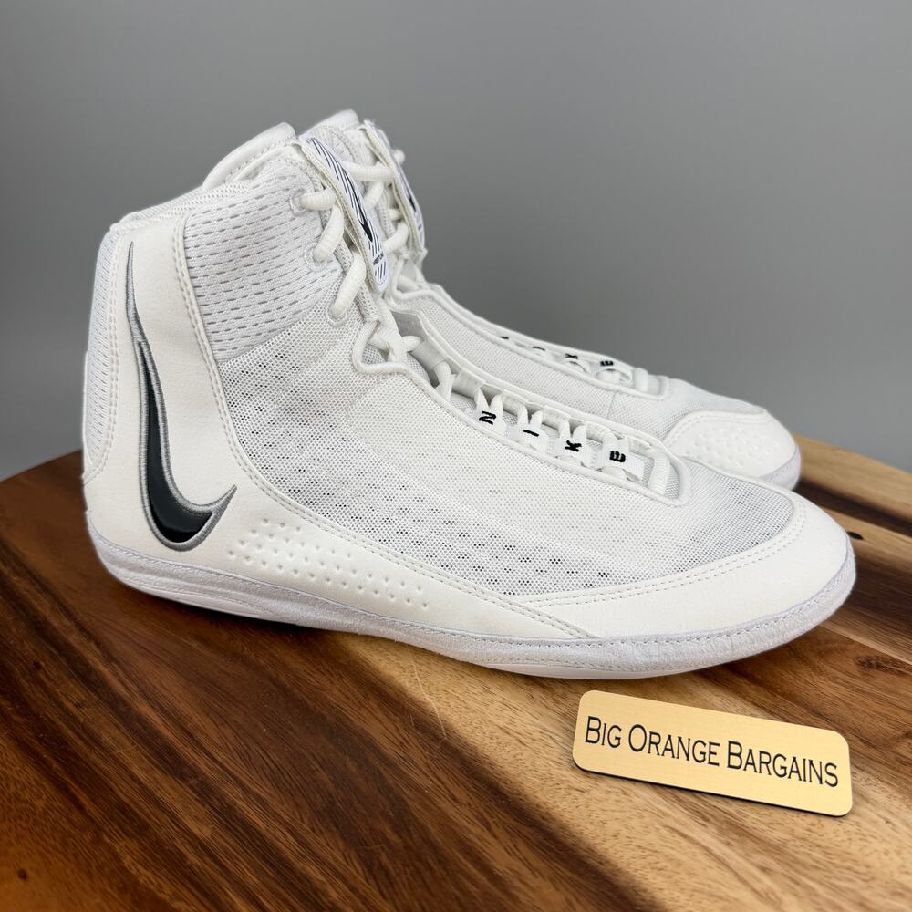 Nike Inflict 4 Wrestling Shoes White HM9674-100 Men’s Size 10